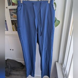 Dagacci Unisex Royal Blue Jogger Scrub Pants Size L (Fits Women's XL)